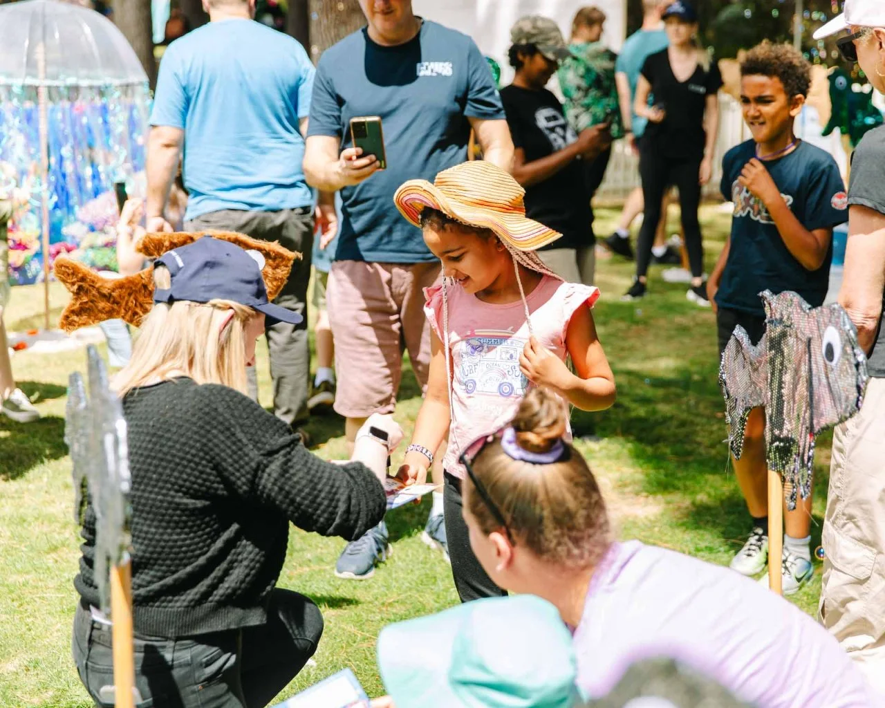 Kids enjoying Little Feet Festival