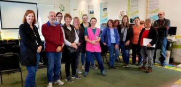 Members of the Growing a sustainable community – Kingsley and surrounds group at a Waste facility tour