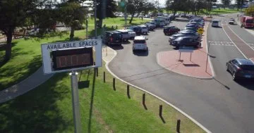 Photo of a parking sign in Joondalup