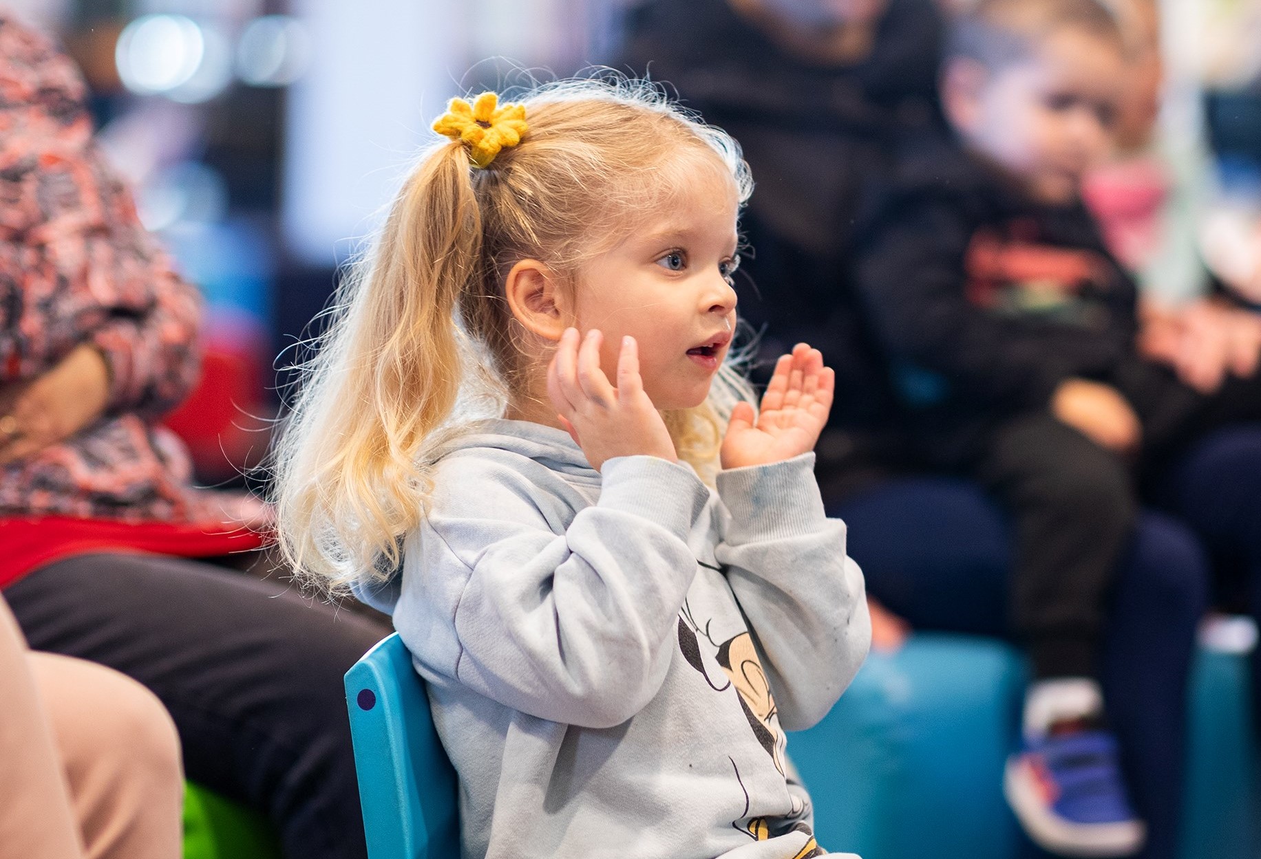 A young girl at a Library event