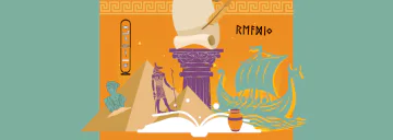 Summer Reading Quests logo with ancient world theme