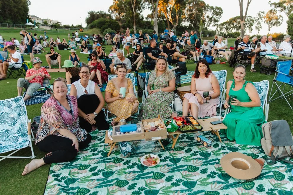 A family enjoying their night at the Valentine's Concert 2024